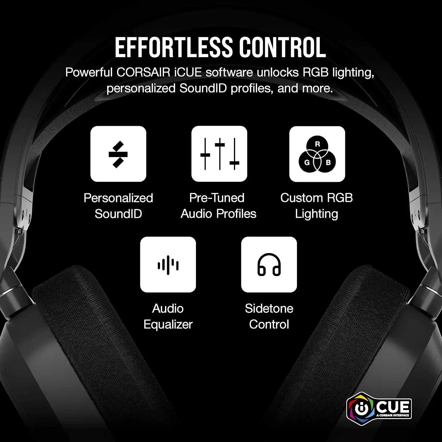 Беспроводная игровая гарнитура Corsair HS80 MAX с Bluetooth - Dolby атмосферs-качественным микрофоном фотография 3