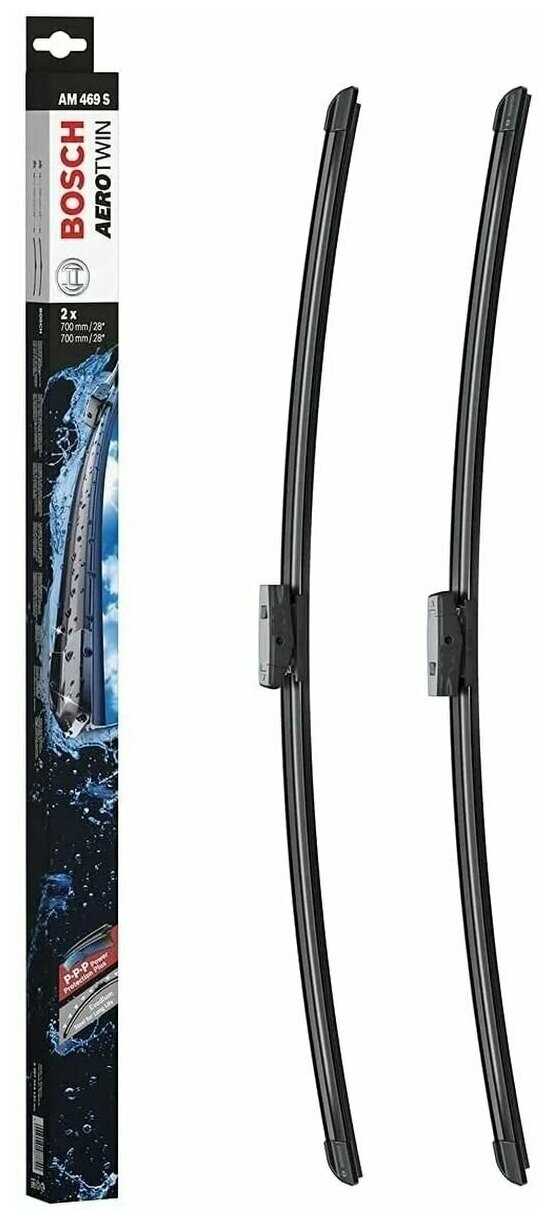 Щетка стеклоочистителя бескаркасная Bosch Aerotwin Multi-Clip AM469S, 2 шт. фотография 11