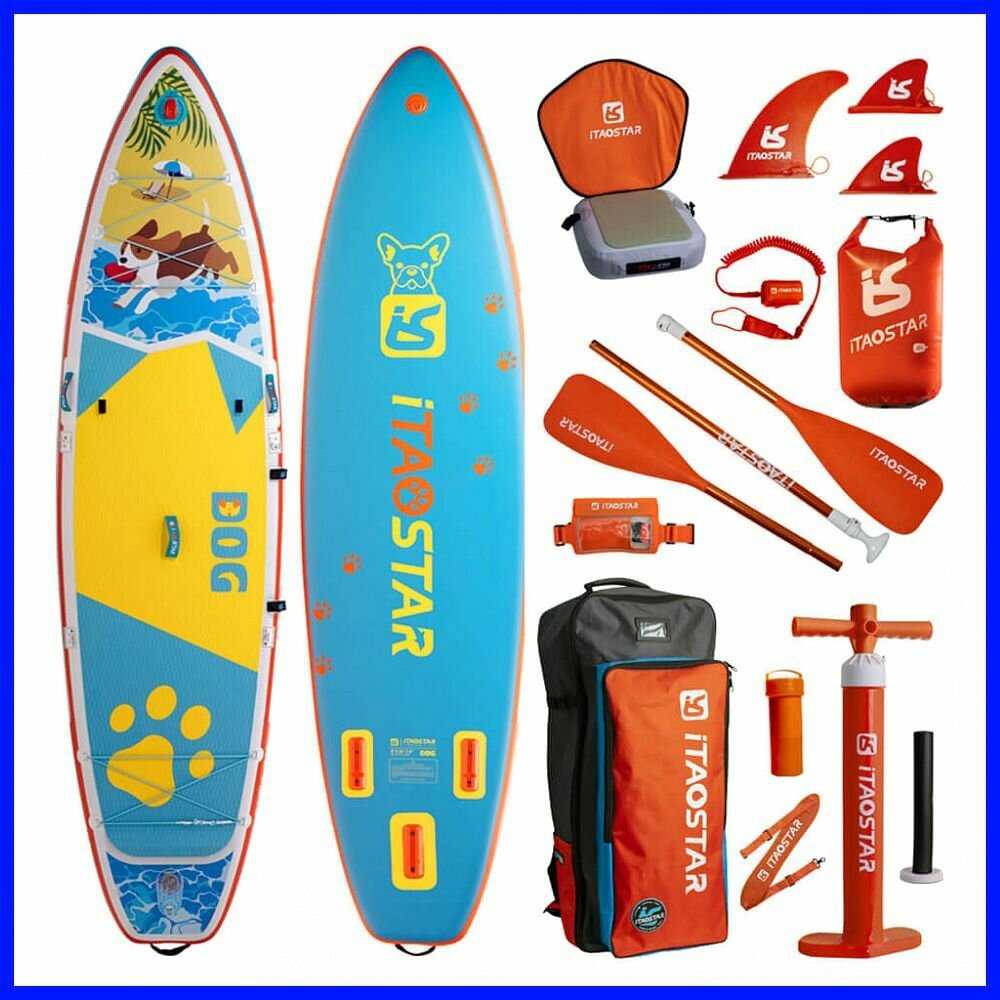 Сап борд надувной iTaoStar 11.0x34x6 Cat (335x86x15) фотография 20