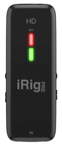 Мобильный микрофонный интерфейс IK Multimedia iRig Pre HD для устройств на базе iOS, Mac/PC, цвет черный фотография 1