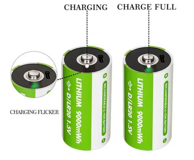 Аккумуляторные батарейки AAA 1,5V 600 mWh (2 шт.) фотография 21