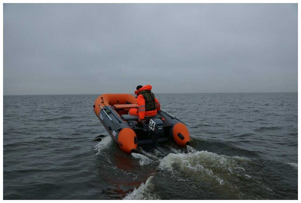 Boatsman НДНД лодка BT380A графитово-оранжевый фотография 4