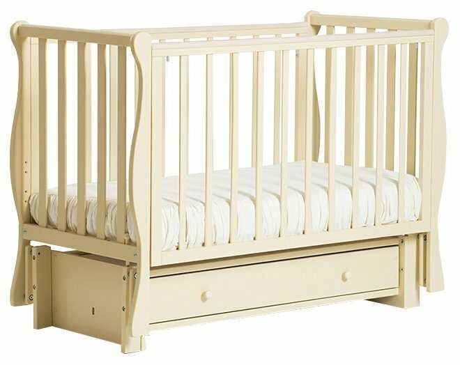 Кроватка ЛЕЛЬ (Кубаньлесстрой) Кубаночка-4 БИ 40.3, классическая, продольный маятник фотография 1