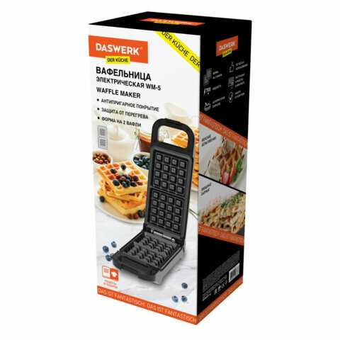 Электровафельница DASWERK WM-5 фотография 1