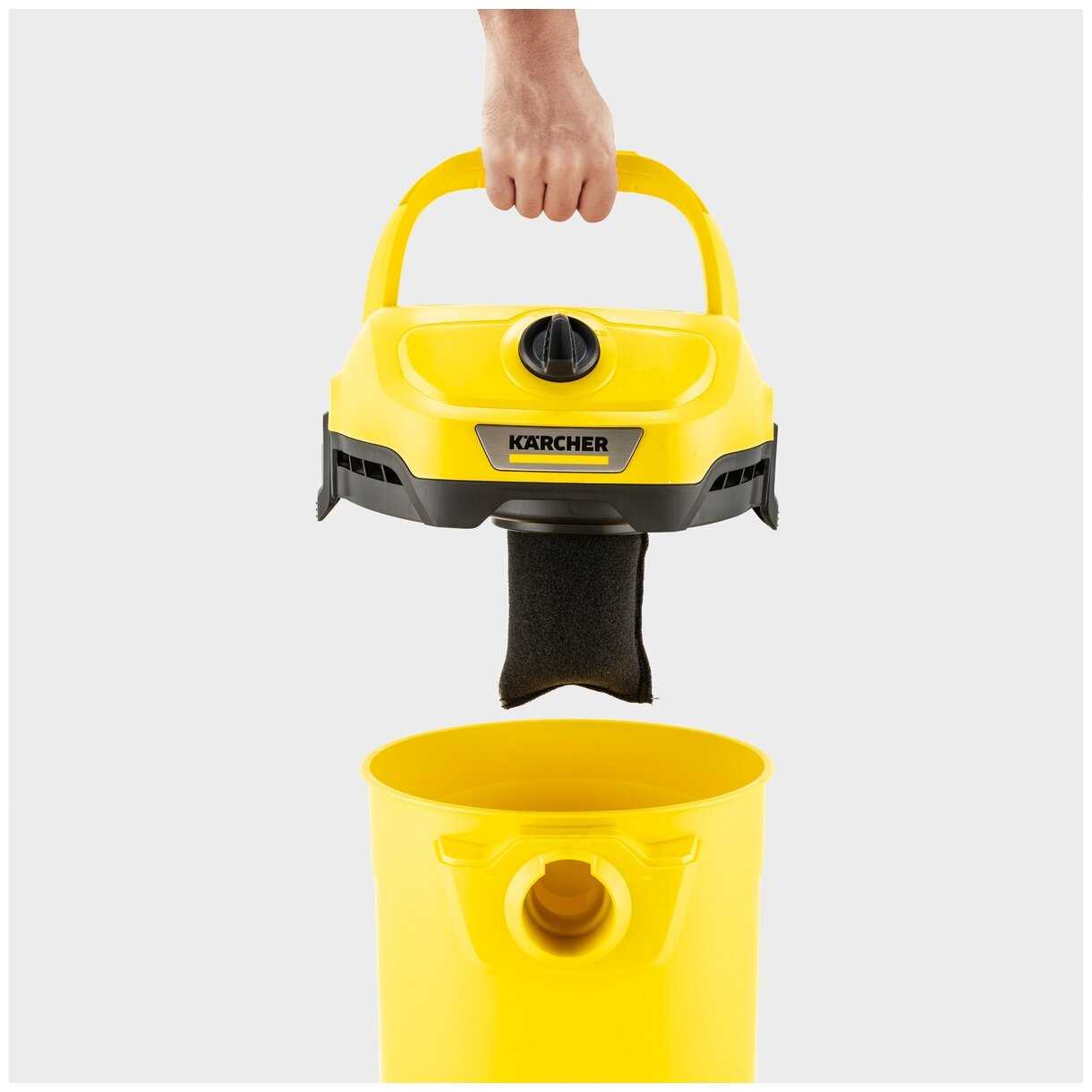 Профессиональный пылесос KARCHER WD 2 Plus V-12/4/18, 1000 Вт фотография 2