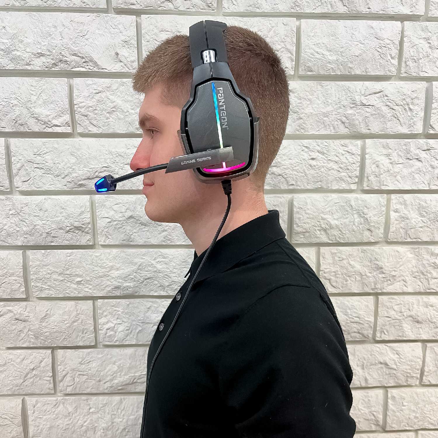 Игровые наушники PANTEON GHP-850 PRO (USB-подключение, LED-подсветка, VIRTUAL SURROUND SOUND 7.1, съемный микрофон, фирменное ПО) фотография 27