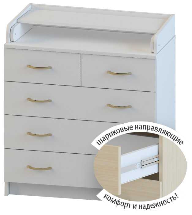 Пеленальный комод Атон Мебель Сириус 80/5 ЛДСП фотография 19