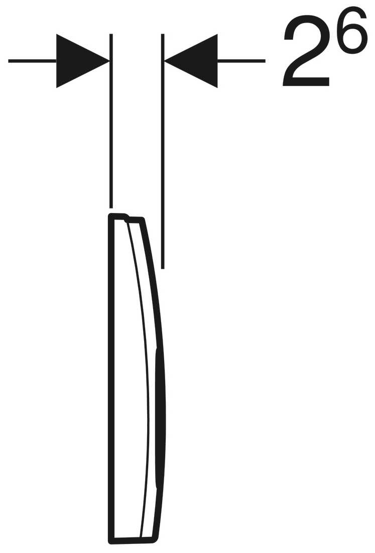 Кнопка смыва GEBERIT Delta 21 (115.125) фотография 3