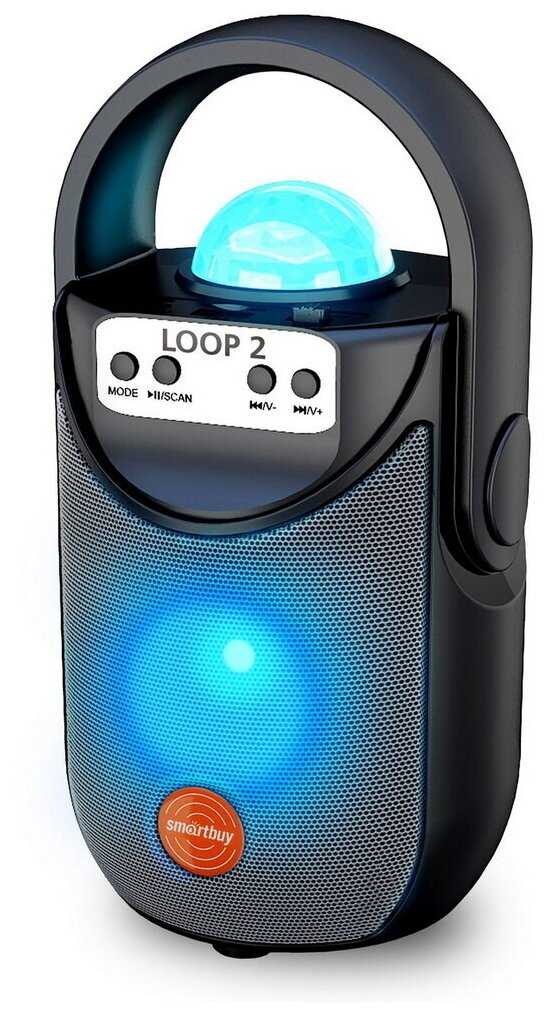 Портативная колонка SmartBuy LOOP 2, 5 Вт, Bluetooth, MP3, FM-радио (SBS-5060), черная фотография 1