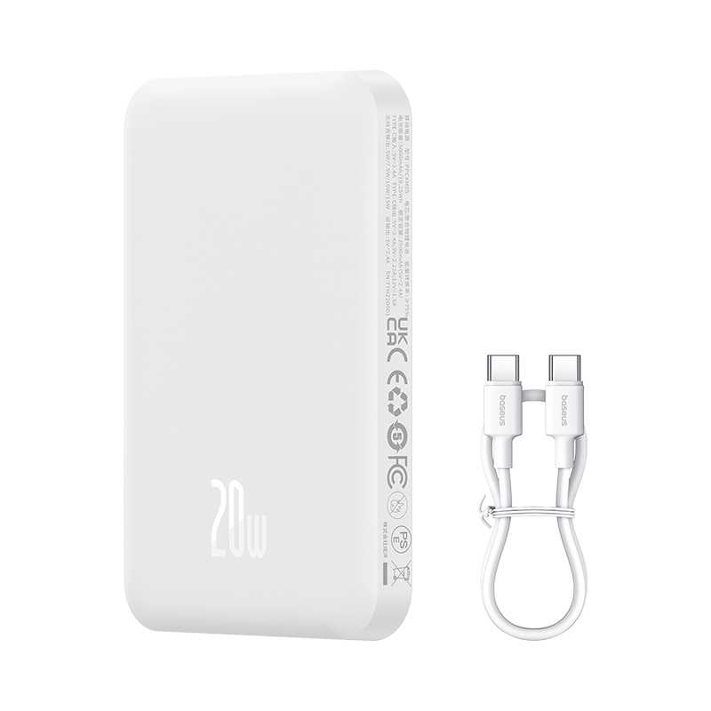Внешний аккумулятор Xiaomi Baseus Magnetic Wireless Charging Power Bank 5000 mAh 20W (PPCXM05)