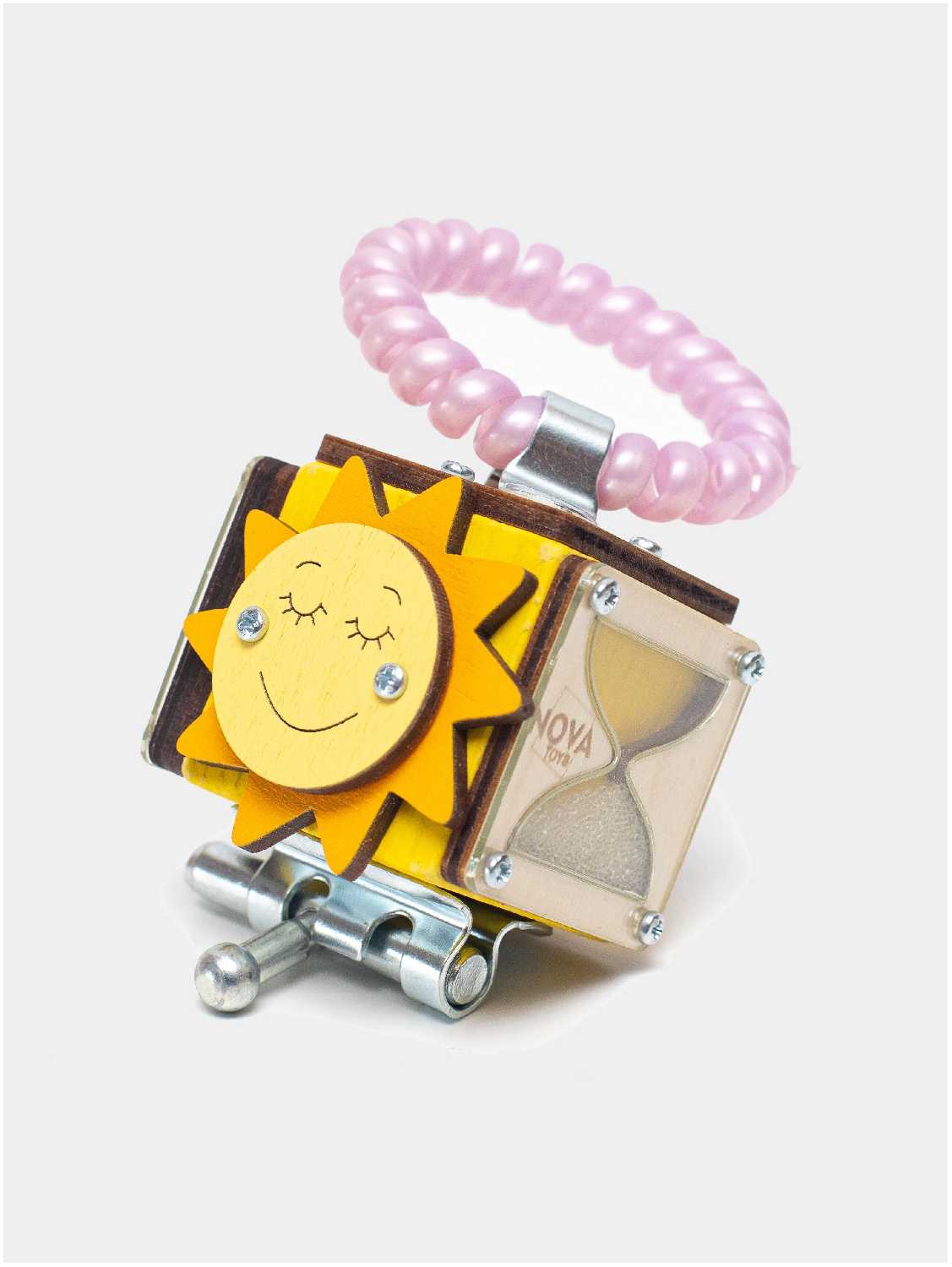 Бизикубик Мини NOVA Toys/ Детские игрушки / Развивающие игрушки / Деревянные игрушки / Для малышей / Дорожный Бизиборд