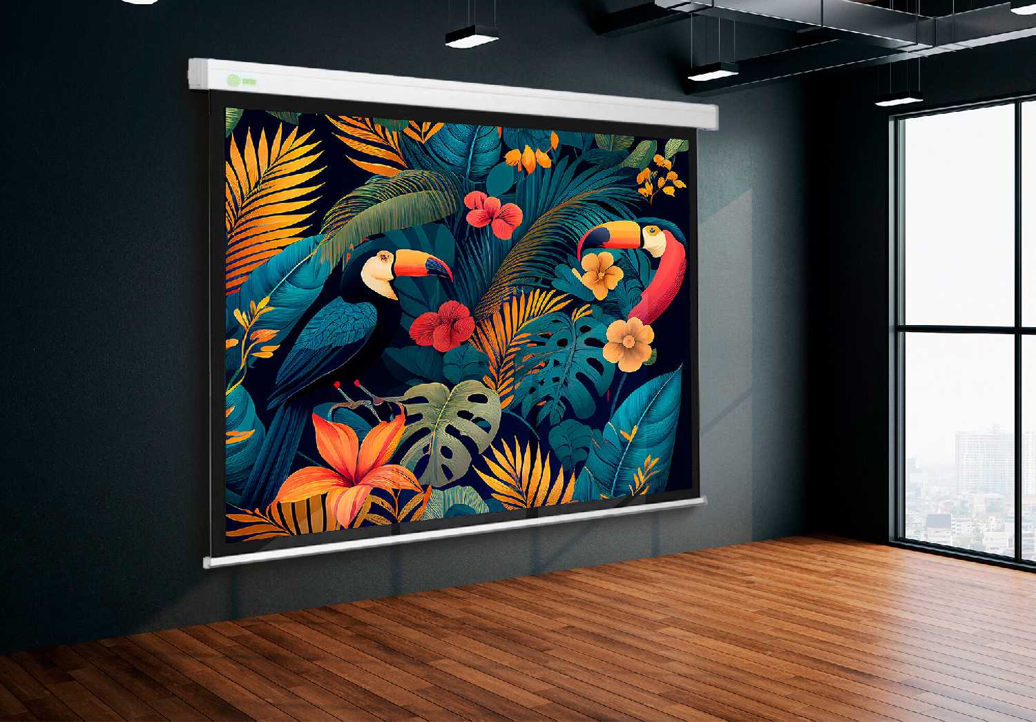 Рулонный cactus Wallscreen (CS-PSW-124x221) фотография 2