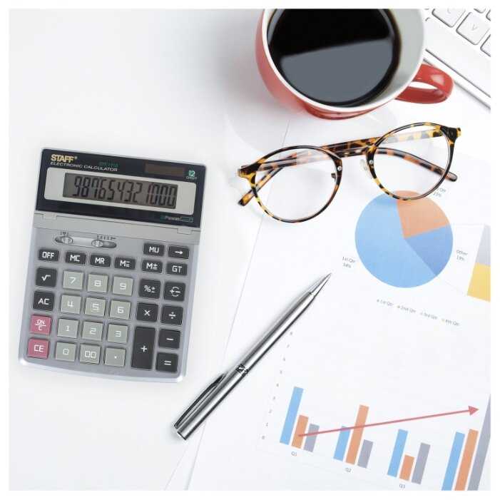 Калькулятор бухгалтерский STAFF STF-1712 фотография 8