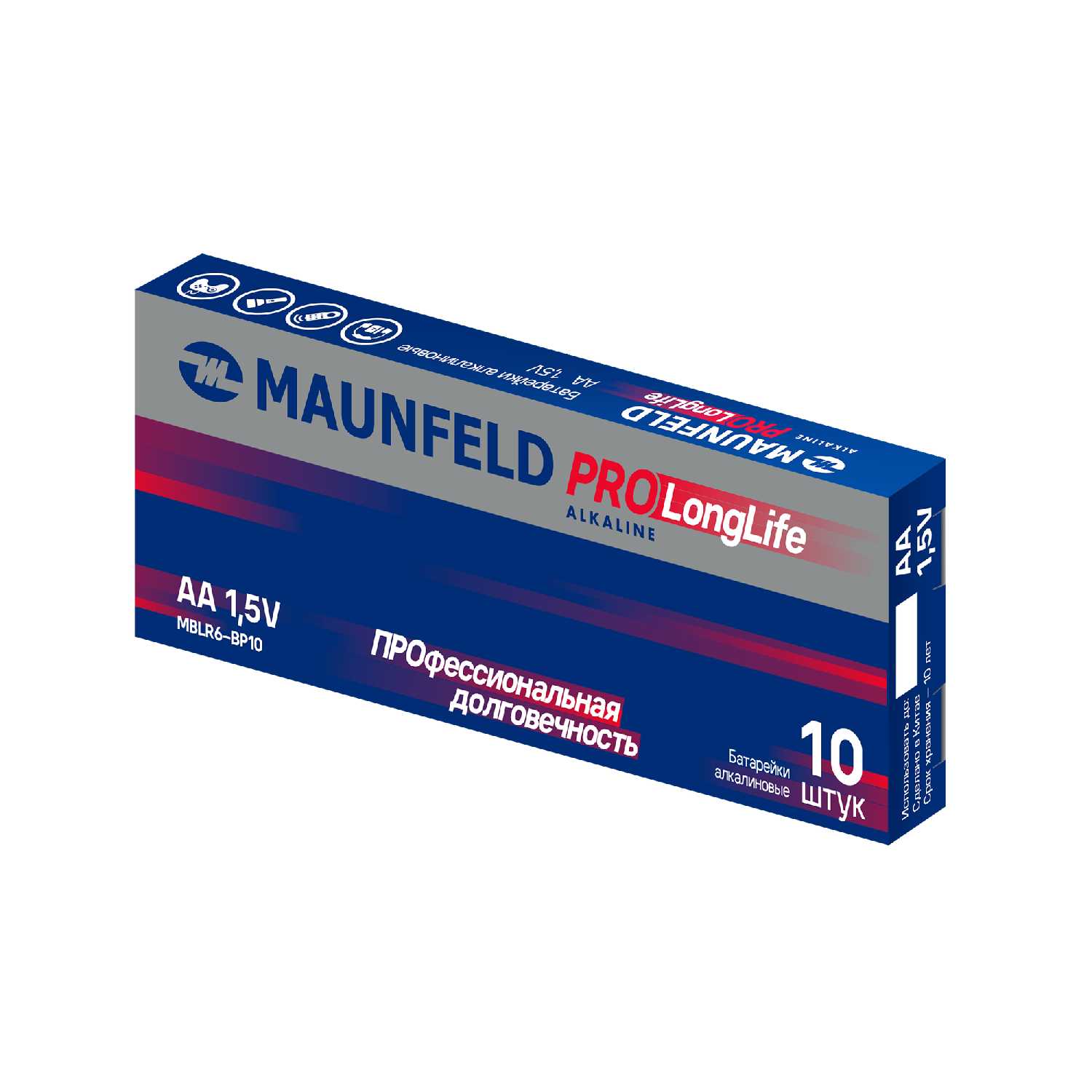 Батарейки MAUNFELD PRO Long Life Alkaline AA (MBLR6-BL4) фотография 15