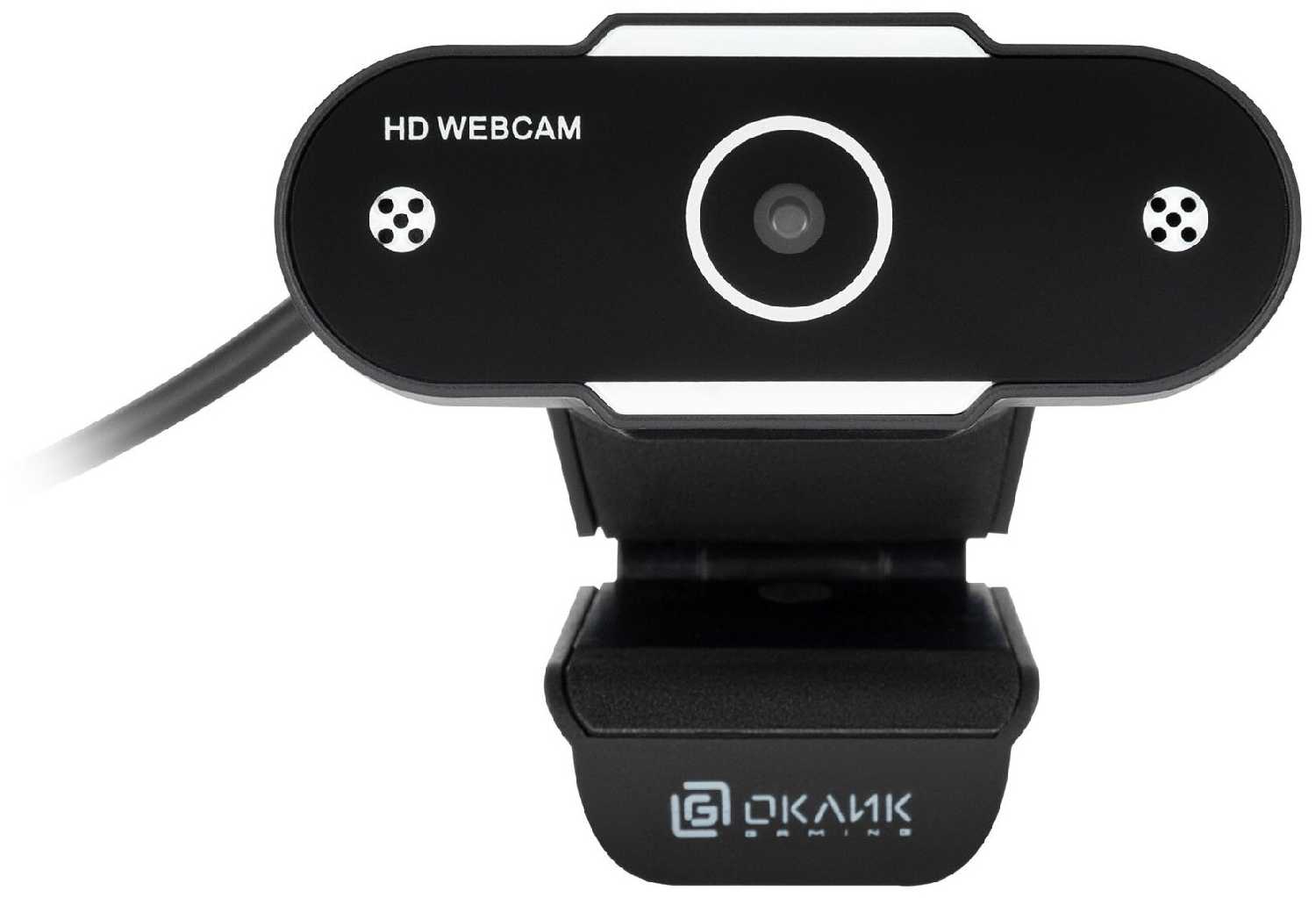 Камера Web Оклик OK-C012HD черный 1Mpix (1280x720) USB2.0 с микрофоном фотография 1