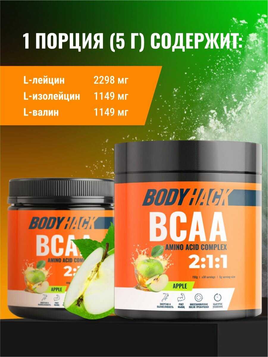 Аминокислоты BodyHack BCAA 2:1:1 (БЦАА) фотография 12