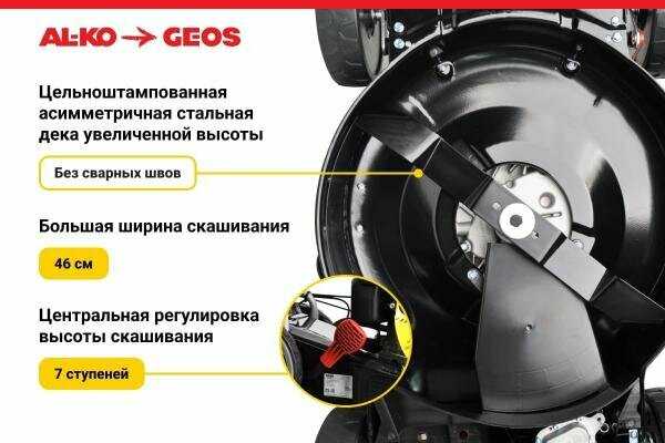 Бензиновая газонокосилка GEOS Classic 46 SP-K фотография 6