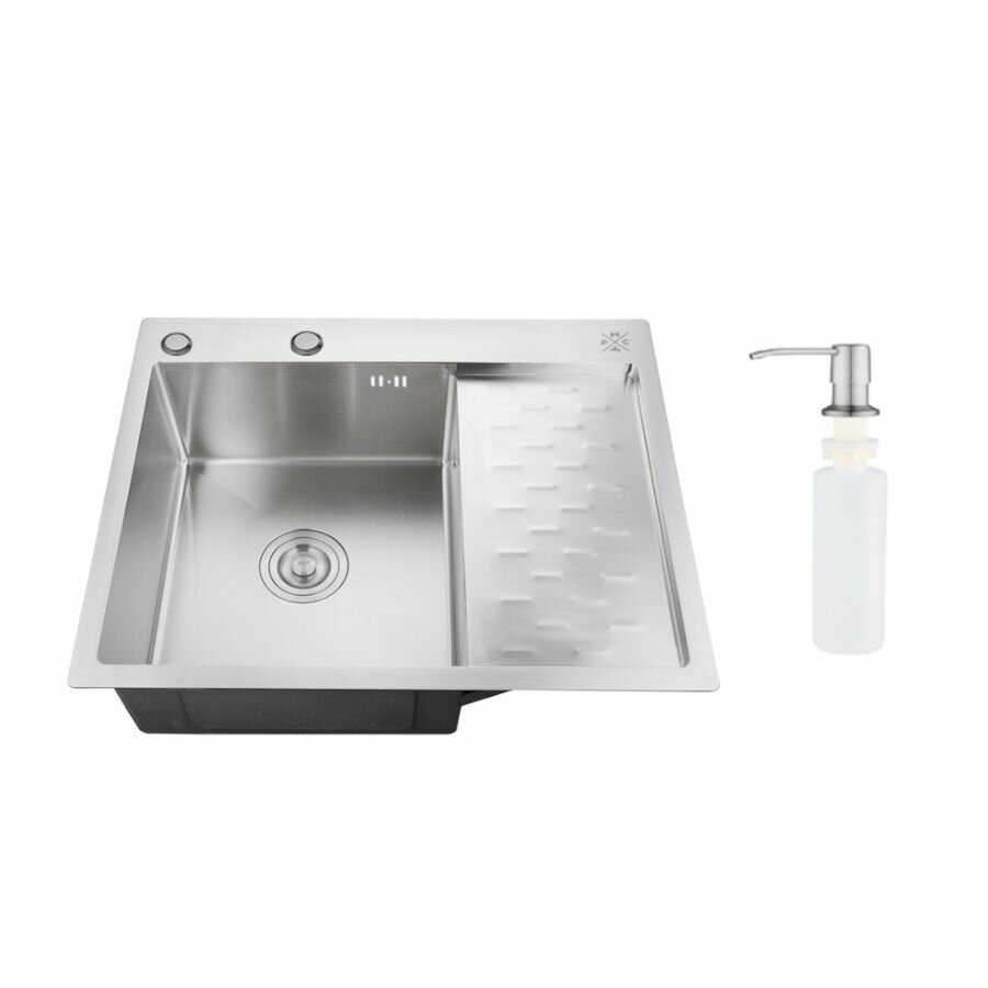 Мойка для кухни РМС с крылом (MRK-6350BL-L) фотография 7