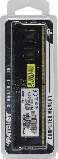 Оперативная память Patriot Memory SL 8 ГБ DDR5 5600 МГц (PSD58G560041) фотография 12