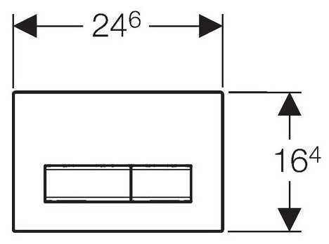 Кнопка смыва GEBERIT Sigma50 (115.788.GH.5) фотография 1