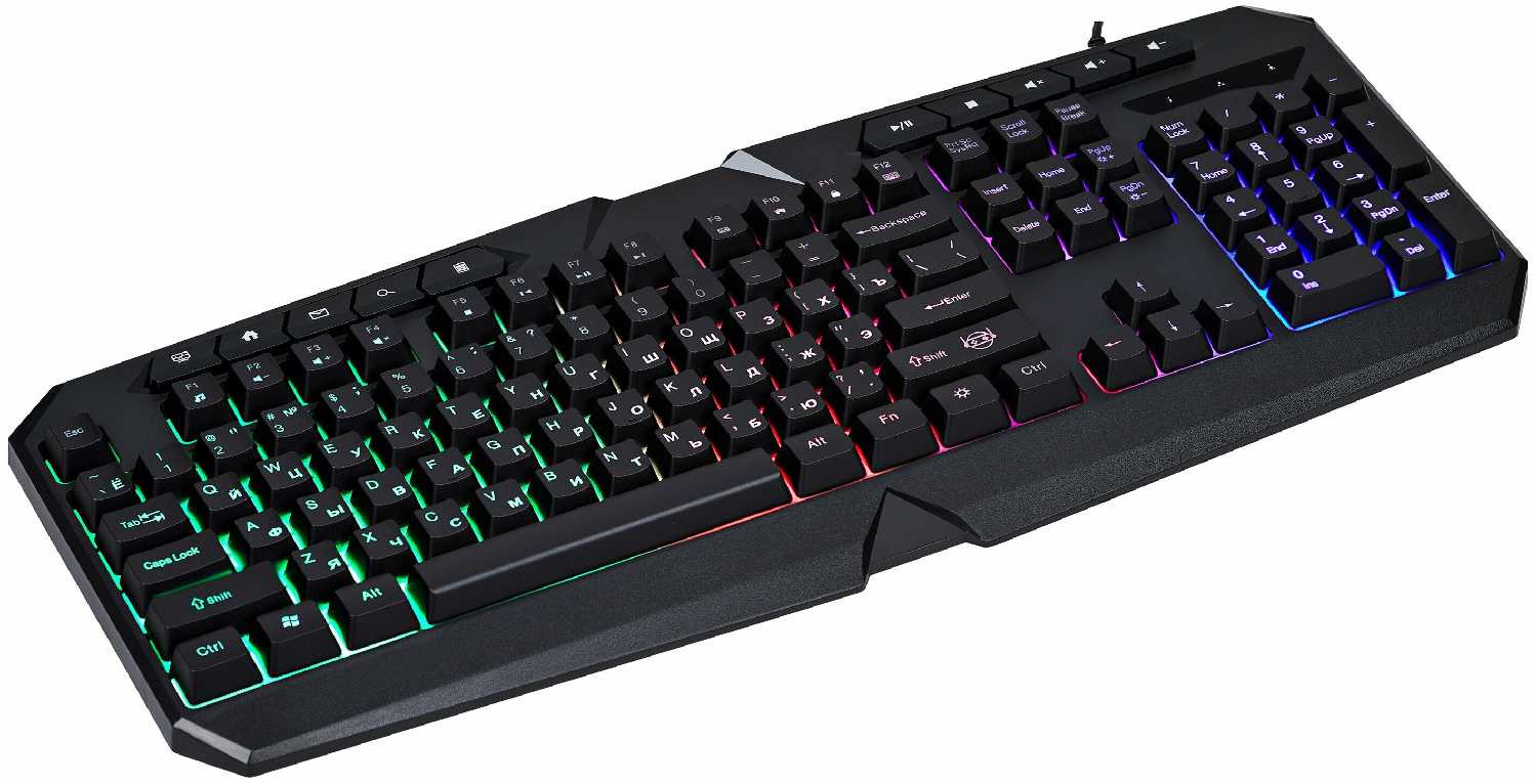 Игровая проводная клавиатура для компьютера RGB подсветка Saibot KX - 2 фотография 2