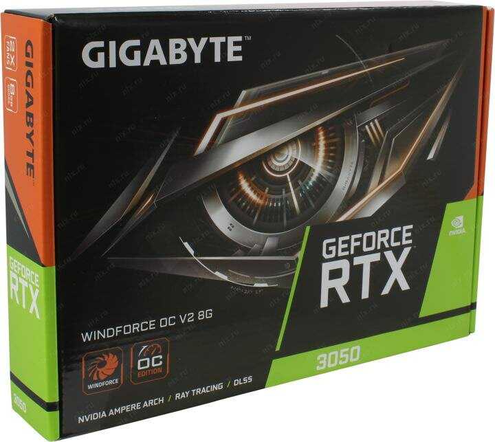 Видеокарта Gigabyte NVIDIA GeForce RTX 3050 (GV-N3050WF2OCV2-8GD) фотография 13