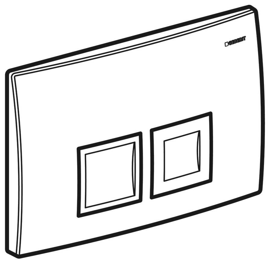 Кнопка смыва GEBERIT Delta 50 (115.135) фотография 2
