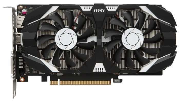 Видеокарта MSI GeForce GTX 1050 Ti 4GT OC