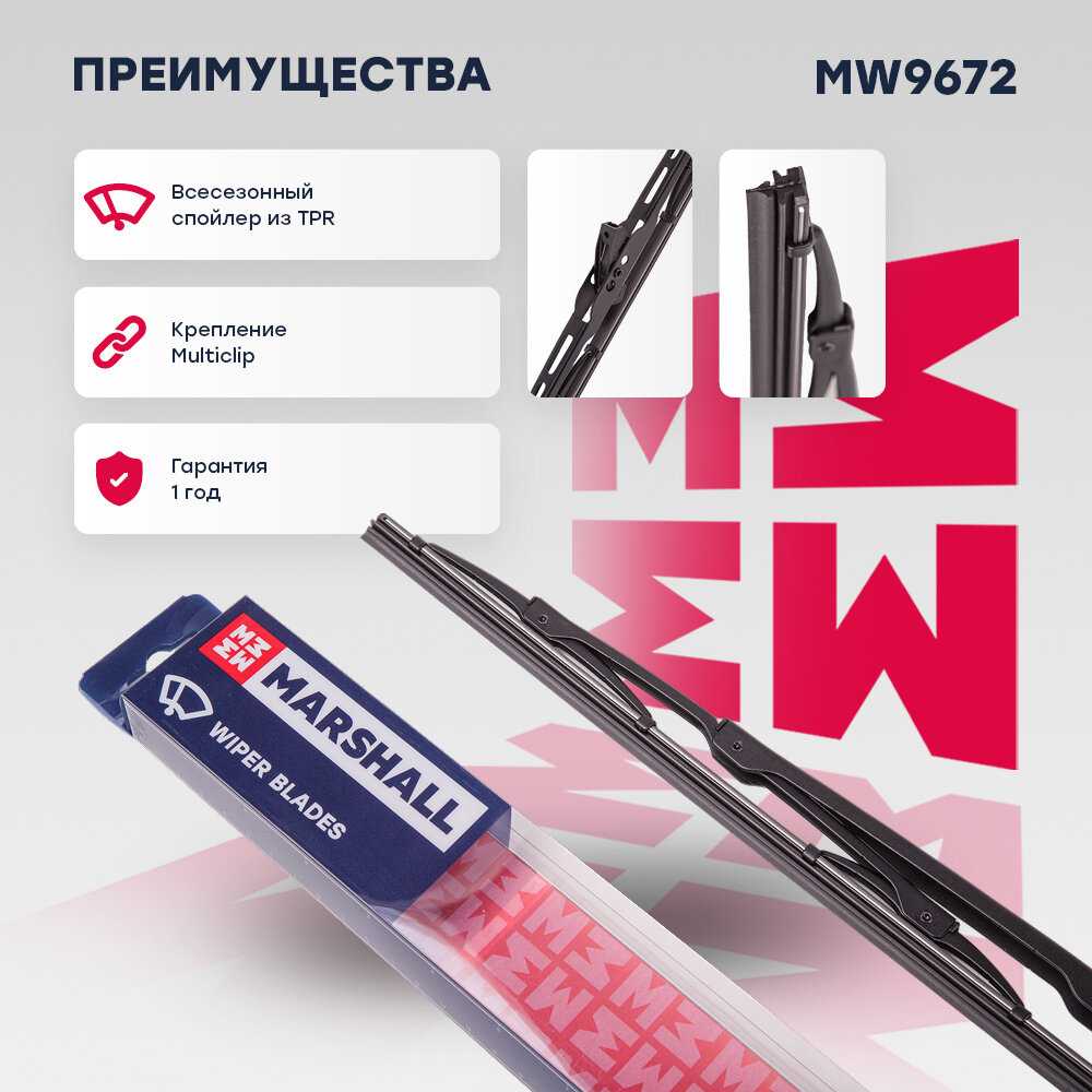 Каркасная щетка стеклоочистителя 23