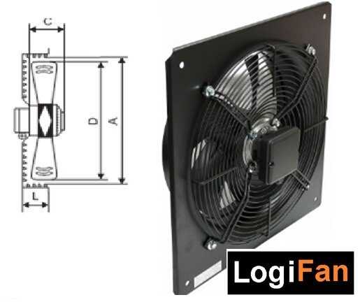 Вентилятор осевой Logifan YWF-2Е (200 мм) фотография 5
