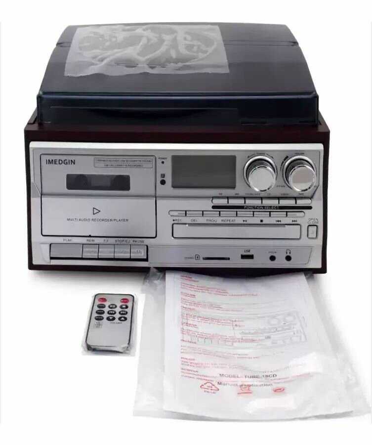 Проигрыватель TM8 TR-18CD для виниловых пластинок, радио, кассет, cd фотография 5