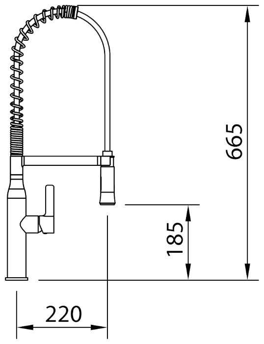 Смеситель для кухни (мойки) Clever Grifos Chef 99445, рычажный фотография 1
