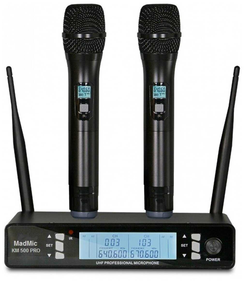 Вокальная радиосистема Madmic KM 500 PRO (2 радиомикрофона, UHF)