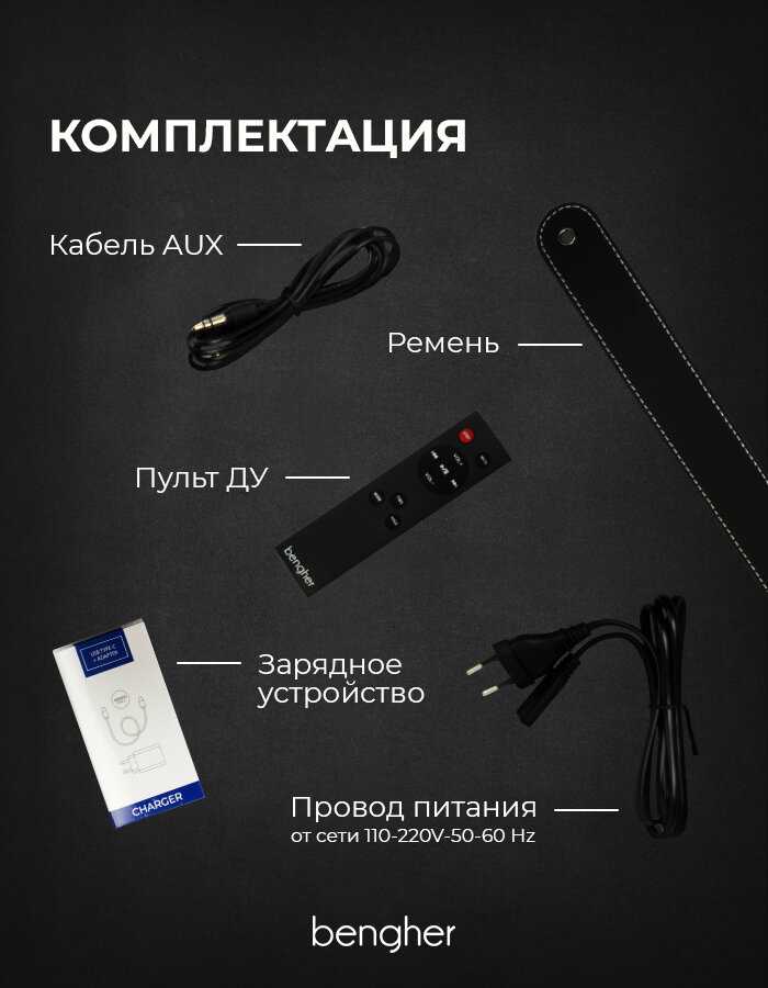 Портативная bluetooth колонка Bengher Home Studio 2 (100Вт) фотография 5