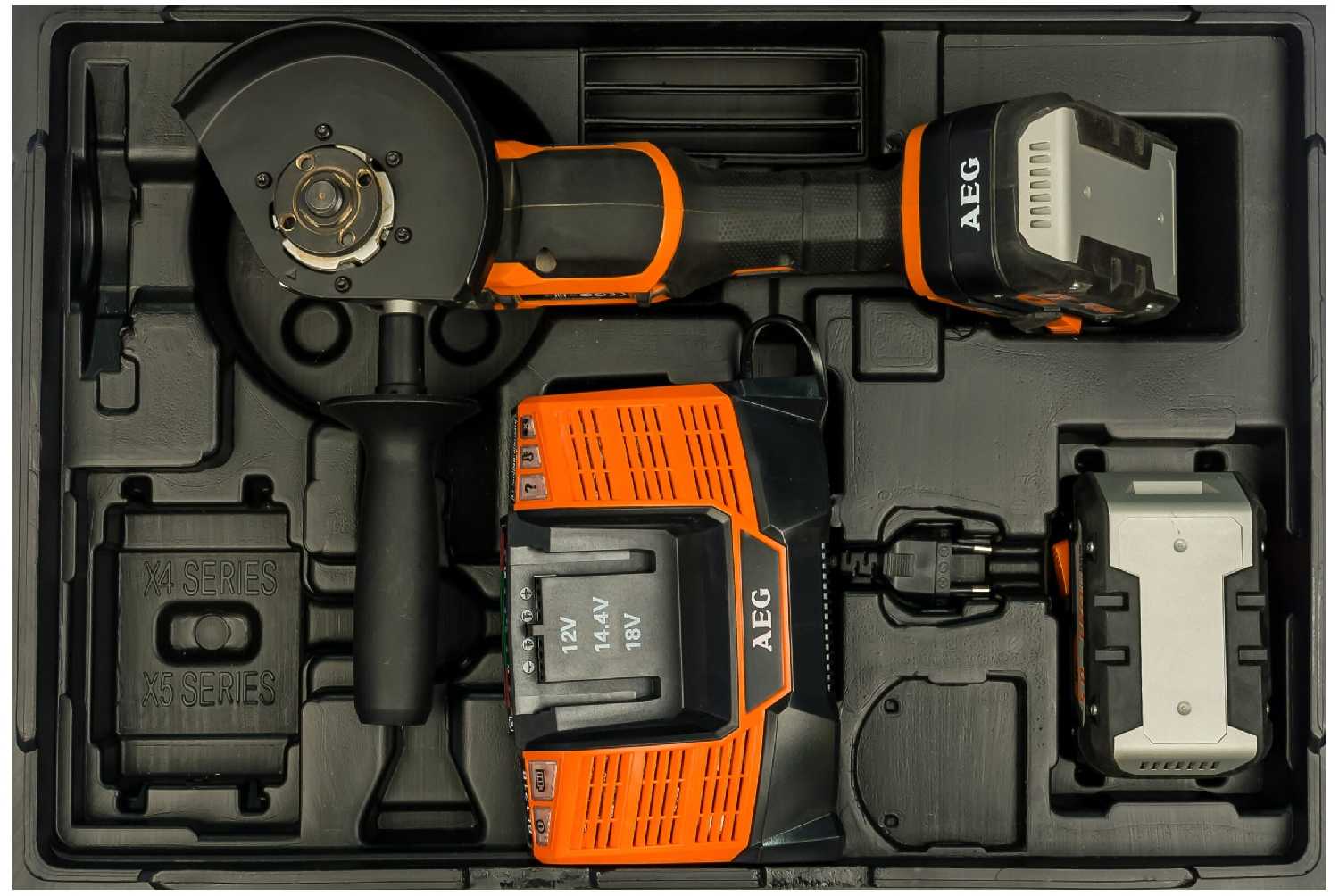 Аккумуляторная УШМ AEG BEWS 18-125BL (502C) 125 мм фотография 5
