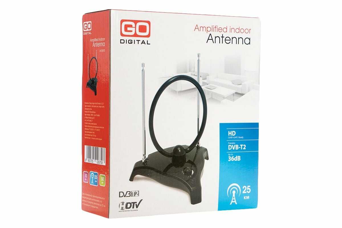 TV Антенна комнатная DORI 2670 (активная, 36 дБ) фотография 6