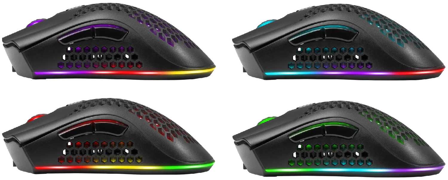 Игровая мышка для компьютера Defender Warlock RGB 8 кнопок 2400 dpi фотография 4