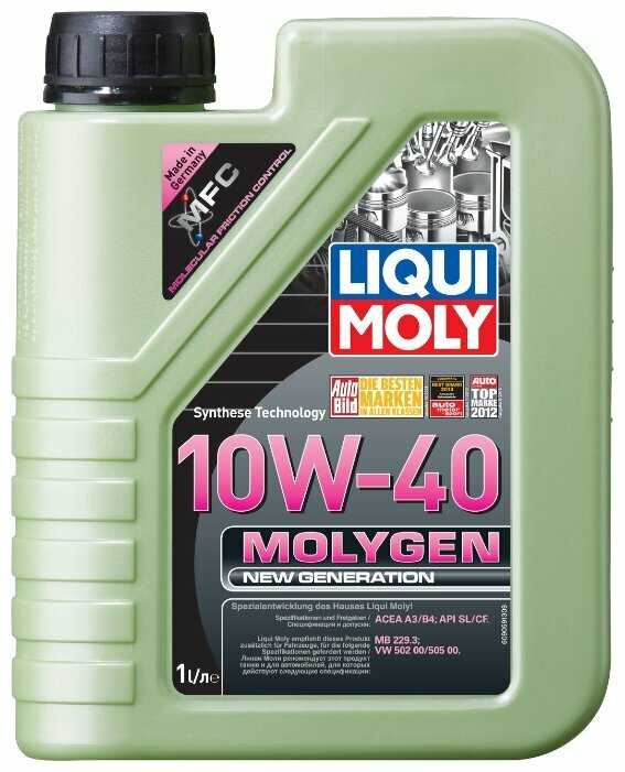 Синтетическое моторное масло LIQUI MOLY Molygen New Generation 10W-40 фотография 3