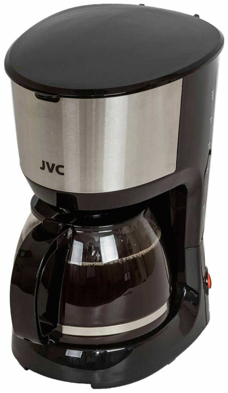 Кофеварка капельная JVC со стеклянным кофейником 1,25 л и многоразовым фильтром, подогрев кофе, система Антикапля, 750 Вт фотография 19