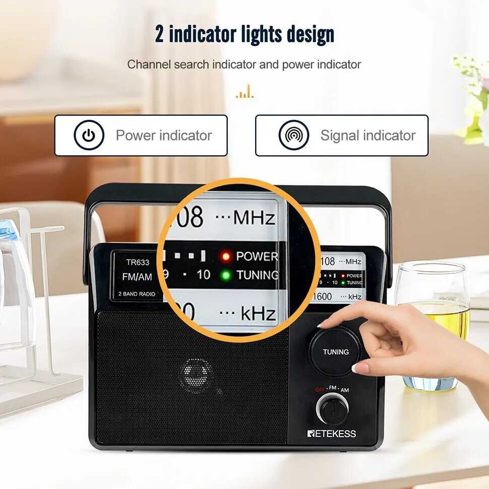 Портативное радио Retekess TR633 фотография 5