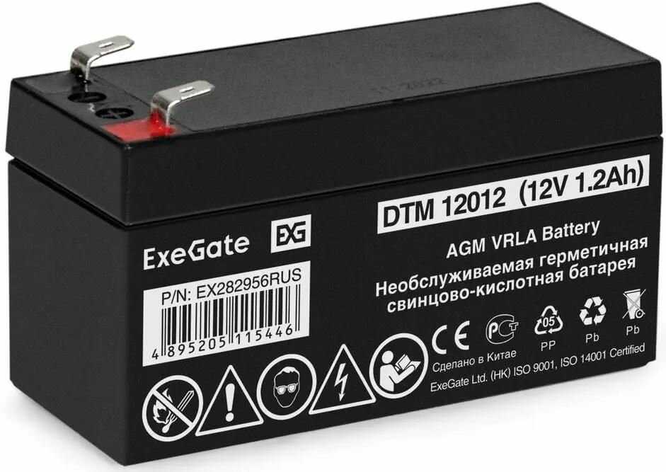 Аккумуляторная батарея Exegate ExeGate DTM 12012 (EX282956RUS) фотография 8