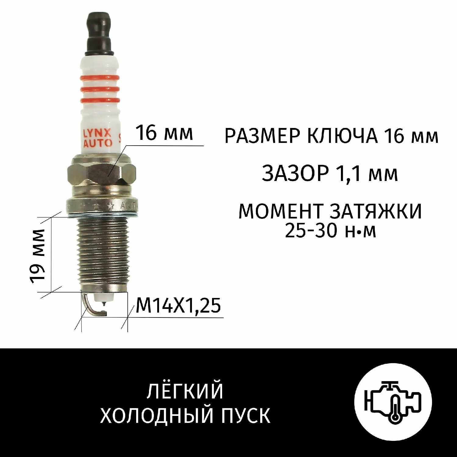 Свечи зажигания Honda CR-V иридий+платина (R20A2) фотография 3