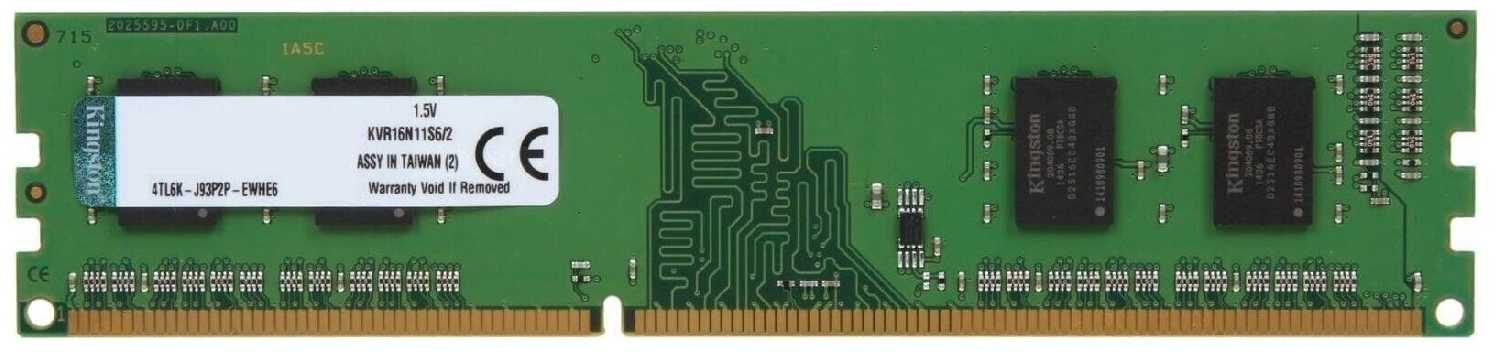 Оперативная память Kingston ValueRAM 2 ГБ DDR3 DIMM CL11 (KVR16N11S6/2)