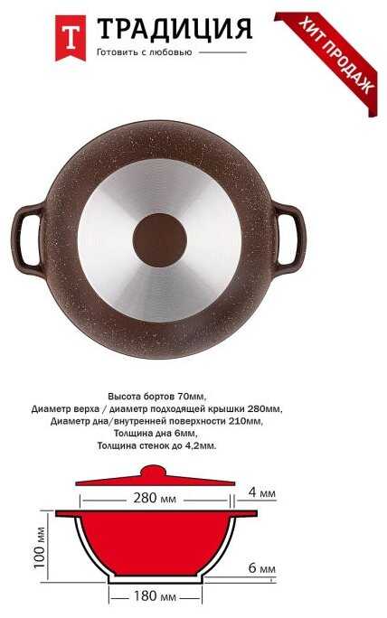 Казан Традиция Казан алюминиевый (ТД0283) фотография 4