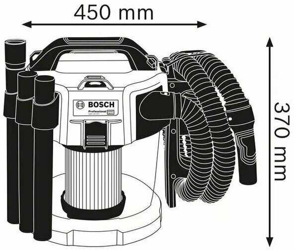 Пылесос аккумуляторный GAS 18V-10 L фотография 3