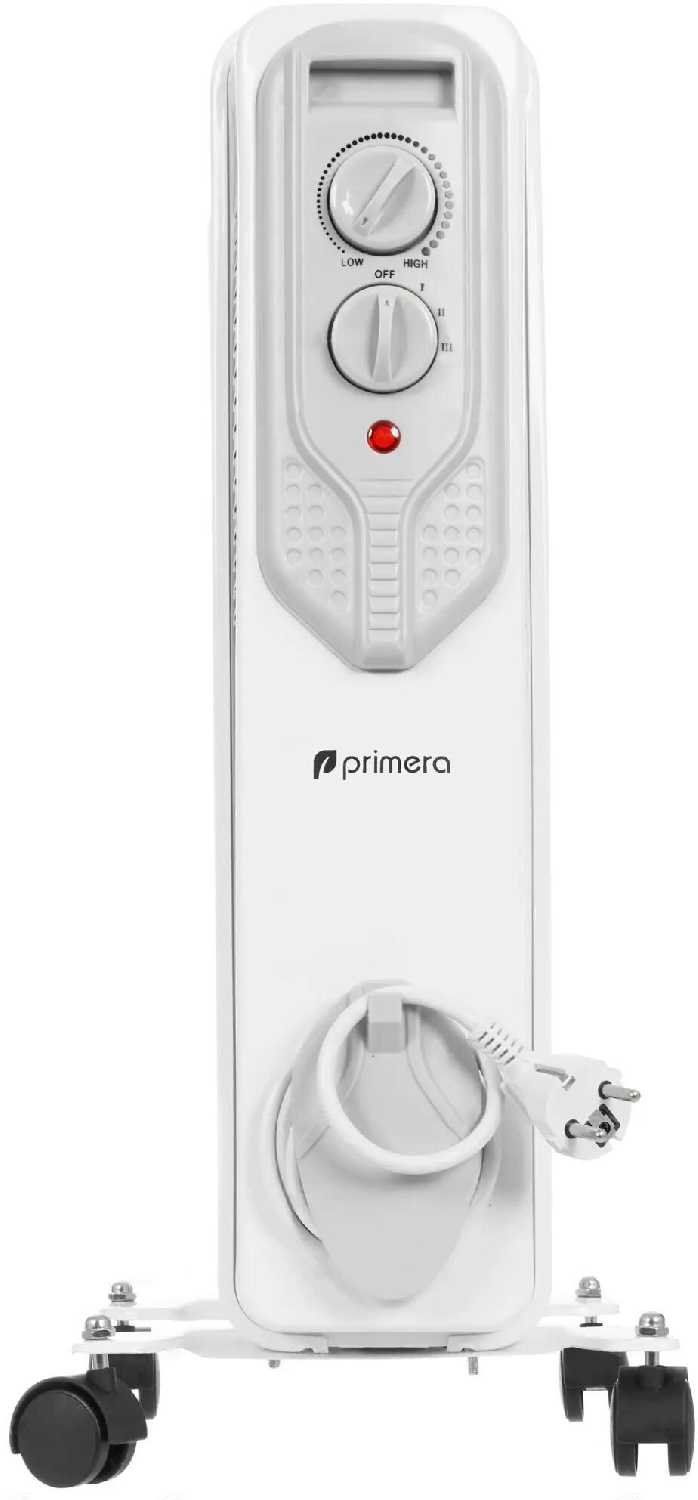 Масляный радиатор PRIMERA ORP-920-HMС, с терморегулятором, 2000Вт, 9 секций, 3 режима фотография 1