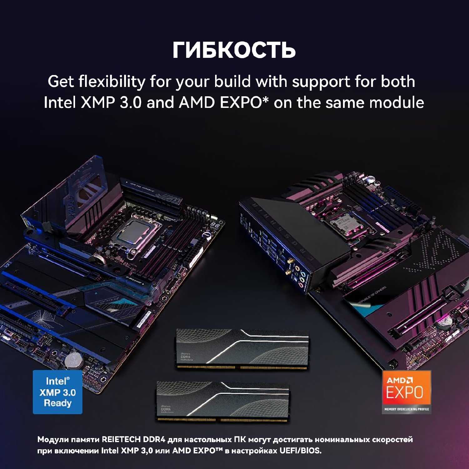 Оперативная память Reletech Memory DIMM DDR4 32Gb (2x16Gb) 3200MHz фотография 7