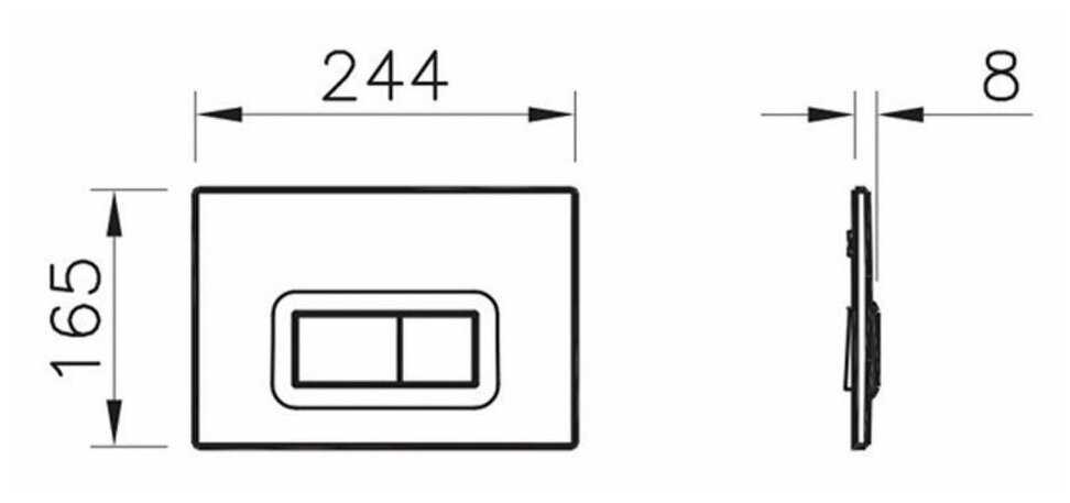 Кнопка смыва VitrA Loop R (740-0680) фотография 13