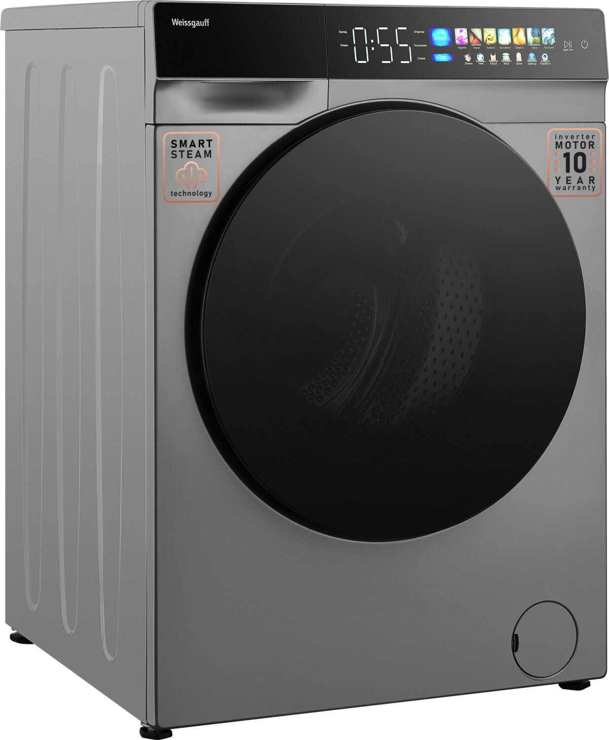 Стиральная машина Weissgauff WM 998 Full Touch DC Inverter Steam фотография 12