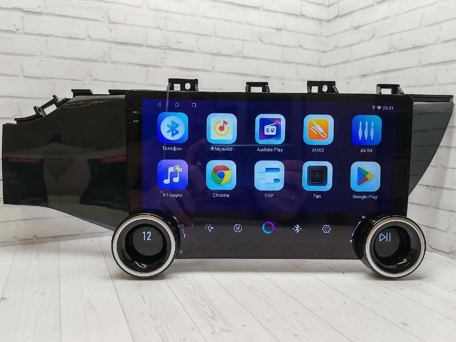 Магнитола Kia Магнитола с крутилками (андроид 13, QLED экран 10') фотография 3